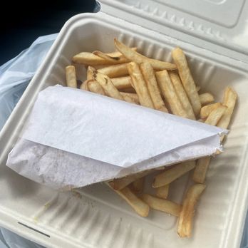 Mambos Cafe - Cuban Sandwich and fries in to go box - Latin American Near Me - Glendale, California Mambos Cafe - Cuban Sandwich and fries in to go box - Latin American Near Me - Glendale, California