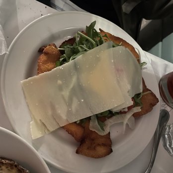 La Pecora Bianca SoHo - Chicken Milanese - 8/10 a bit too salty but nice and crispy! - Mediterranean Near Me - New York, New York La Pecora Bianca SoHo - Chicken Milanese - 8/10 a bit too salty but nice and crispy! - Mediterranean Near Me - New York, New York