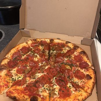 Angry Italian - Large pepperoni and sausage pizza - Food Trucks Near Me - Yuma, Arizona Angry Italian - Large pepperoni and sausage pizza - Food Trucks Near Me - Yuma, Arizona