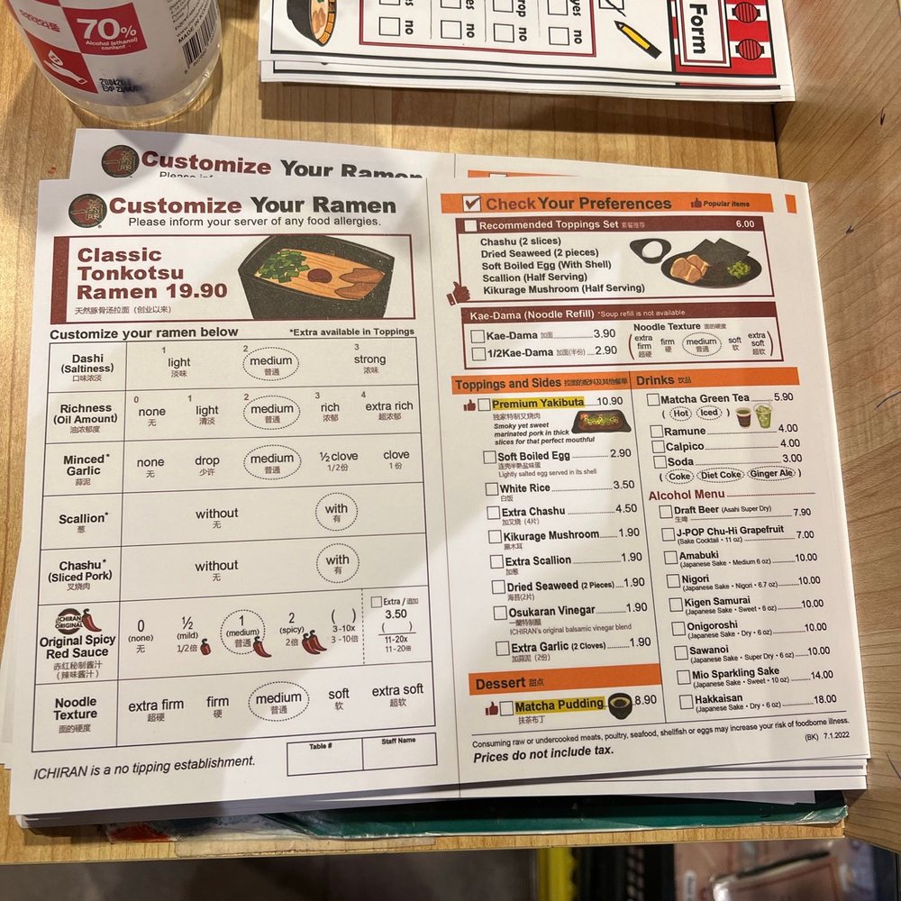 ICHIRAN - Brooklyn - Menu - Ramen Near Me - Brooklyn, New York ICHIRAN - Brooklyn - Menu - Ramen Near Me - Brooklyn, New York
