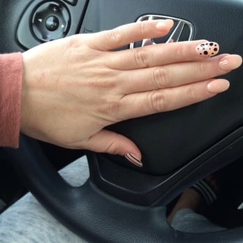 T & K Nails - Oval round acrylic, nude gel, and two designs... Ask for Tracy! - Nail Salons Near Me - Santa Ana, California T & K Nails - Oval round acrylic, nude gel, and two designs... Ask for Tracy! - Nail Salons Near Me - Santa Ana, California