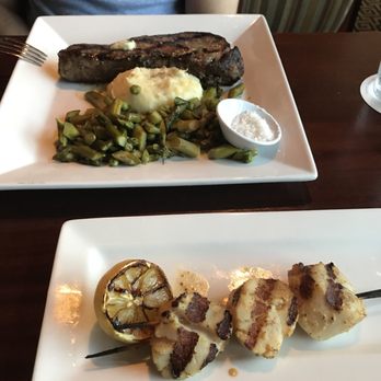 Seasons 52 - NY Wood-Grilled New York Strip*, Caramelized Sea Scallops - New American Near Me - Raleigh, North Carolina Seasons 52 - NY Wood-Grilled New York Strip*, Caramelized Sea Scallops - New American Near Me - Raleigh, North Carolina