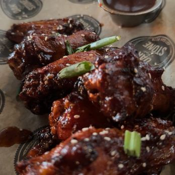 Oak and Stone - SWEET SEOUL WINGS - Pizza Near Me - Naples, Florida