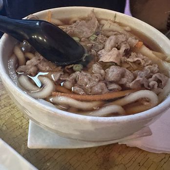 Happy Kitchen - Udon noodle soup with beef - Japanese Near Me - Jackson Heights, New York