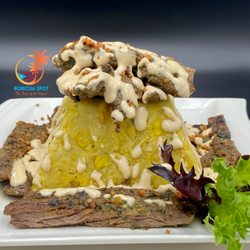 Boricua Spot - Mofongo con Churrasco