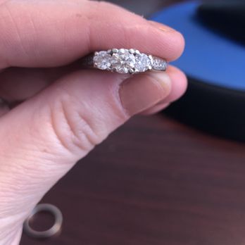 Carson Tahoe Jewelry - Side stone now sits under center stone on one side - Jewelry Near Me - Carson City, Nevada Carson Tahoe Jewelry - Side stone now sits under center stone on one side - Jewelry Near Me - Carson City, Nevada