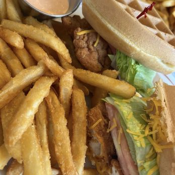 Gaby’s Cafe - Chicken and waffle sandwich - Diners Near Me - Frenchtown, New Jersey Gaby’s Cafe - Chicken and waffle sandwich - Diners Near Me - Frenchtown, New Jersey