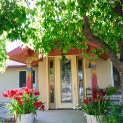 Vajrasana Temple and Retreat center - Front entrance