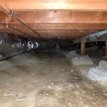 Attic Cleaning Services - During: Rusted ducts and debris removed from crawl space. New ducts installed. - Insulation Installation Near Me