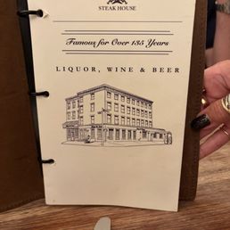 The wine list