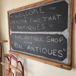 Where'dya Find That Antiques - Shop sign