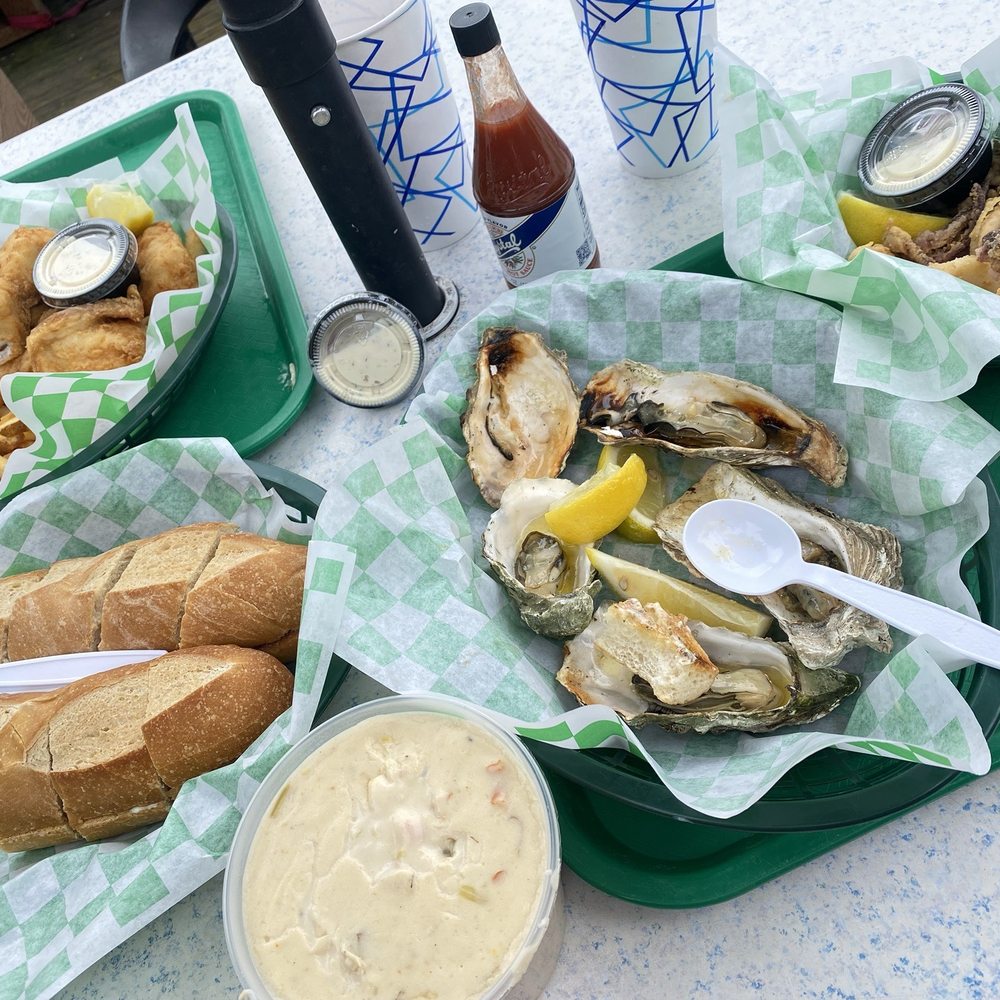 Tognazzini's Dockside Too - Fish and chips, garlic bread, clam chowder, bbq oysters, and calamari! - Seafood Near Me - Morro Bay, California Tognazzini's Dockside Too - Fish and chips, garlic bread, clam chowder, bbq oysters, and calamari! - Seafood Near Me - Morro Bay, California