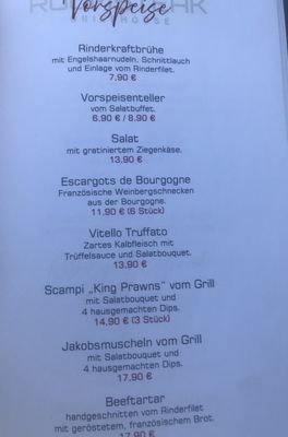 Menu photo 1 roomsteak Starnberg, BY