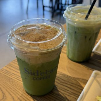 Sidecar Coffee - Peach Cobbler Matcha and Banana Cream Matcha - Breakfast & Brunch Near Me - Chamblee, Georgia Sidecar Coffee - Peach Cobbler Matcha and Banana Cream Matcha - Breakfast & Brunch Near Me - Chamblee, Georgia