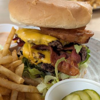 Dom's Burgers - The Western burger and house made pickles on the side - Burgers Near Me - Salt Lake City, Utah Dom's Burgers - The Western burger and house made pickles on the side - Burgers Near Me - Salt Lake City, Utah