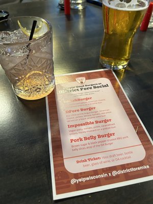Menu photo 6 District Fore Social Milwaukee, WI