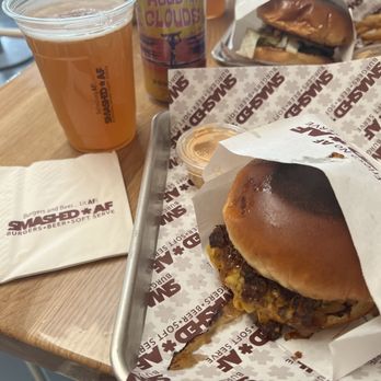 Smashed AF - Smashburger with jalapeno bacon relish - Burgers Near Me - Burbank, California Smashed AF - Smashburger with jalapeno bacon relish - Burgers Near Me - Burbank, California