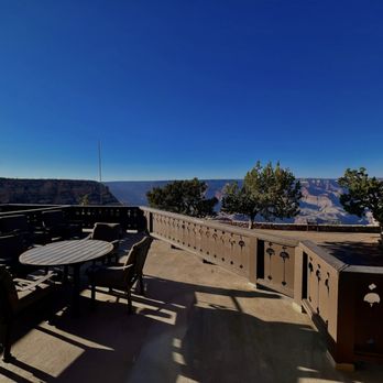 El Tovar Hotel - View from Patio - Hotels Near Me - Grand Canyon, Arizona El Tovar Hotel - View from Patio - Hotels Near Me - Grand Canyon, Arizona