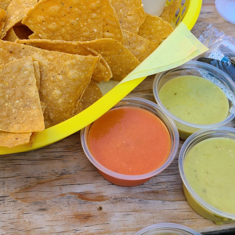 Papi Chulo's - Chip n gauc with their green/red sauce - Tacos Near Me - Portland, Oregon Papi Chulo's - Chip n gauc with their green/red sauce - Tacos Near Me - Portland, Oregon