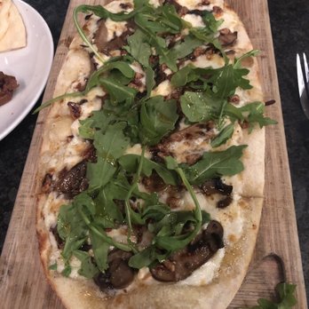 Heist Brewery - Mushroom flatbread with no bacon - New American Near Me - Charlotte, North Carolina Heist Brewery - Mushroom flatbread with no bacon - New American Near Me - Charlotte, North Carolina
