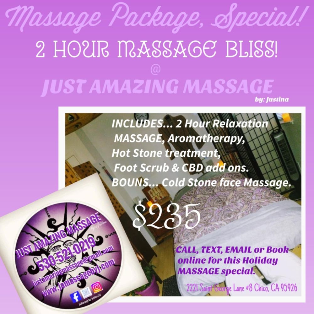 Just Amazing Massage by - Justina Logo