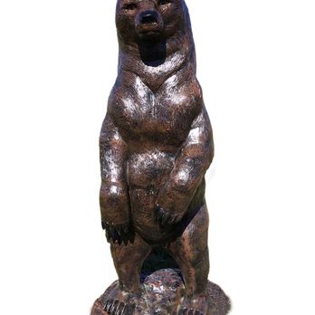 Aluminum Sculptures - Standing Bear 5 Ft - Home Decor Near Me - Heber, Arizona Aluminum Sculptures - Standing Bear 5 Ft - Home Decor Near Me - Heber, Arizona