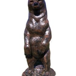 Aluminum Sculptures - Standing Bear 5 Ft