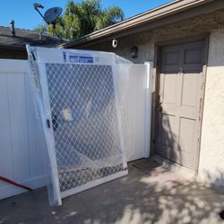 Best Custom Screens - Security Sliding Screen Door that we are installing today