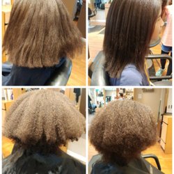 Crowning Glory Family Salon - Brazilian Blowout helps loosen your curls, eliminate frizz, cuts your drying time in half and adds lots of shine to your hair