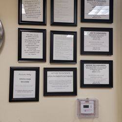 Temecula Valley Family Physicians - Info wall