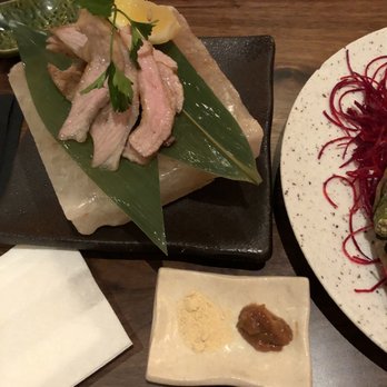 EBESU Robata & Sushi - Sliced Kurobuta Pork Jowl - Sushi Bars Near Me - Plano, Texas