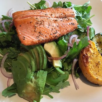 Blarney Stone - Salmon salad with side roasted vegetables - Dance Clubs Near Me - Vancouver, British Columbia Blarney Stone - Salmon salad with side roasted vegetables - Dance Clubs Near Me - Vancouver, British Columbia