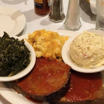 Sylvia's Restaurant - Meatloaf, Mac & Cheese, Greens, & Potato salad - Southern Near Me - New York, New York Sylvia's Restaurant - Meatloaf, Mac & Cheese, Greens, & Potato salad - Southern Near Me - New York, New York