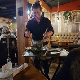 Salads tossed tableside