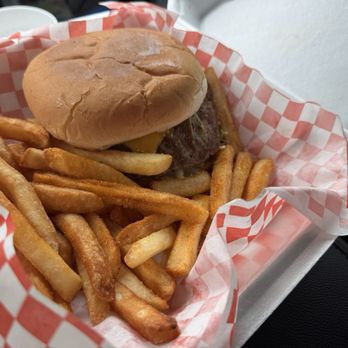 Jumbo Hamburgers - Cheeseburger and seasoned French Fries - Burgers Near Me - Tulsa, Oklahoma