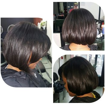 Yosi Unisex Salon - She came in with 4inches of damaged hair, I didn't even touch the length on her left side, that's how bad it was. - Hair Salons Near Me - Teaneck, New Jersey Yosi Unisex Salon - She came in with 4inches of damaged hair, I didn't even touch the length on her left side, that's how bad it was. - Hair Salons Near Me - Teaneck, New Jersey