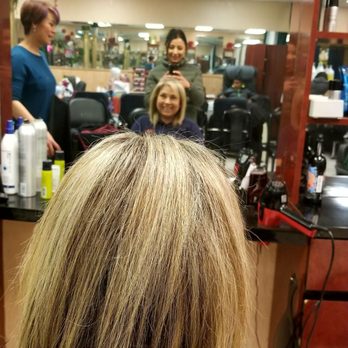 Lynn Hair Design - Back look touch up on high lights - Hair Salons Near Me - San Jose, California Lynn Hair Design - Back look touch up on high lights - Hair Salons Near Me - San Jose, California