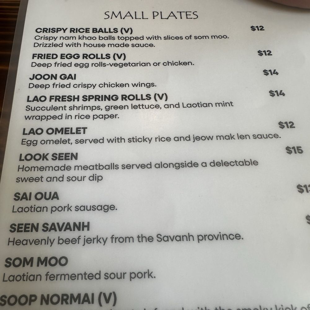 Lao Garden - menu - Laotian Near Me - Berkeley, California