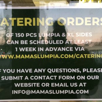 Mama's Lumpia - Menu - Filipino Near Me - Pacheco, California