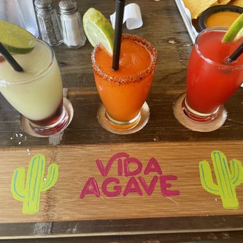 Vida Agave - Margarita flight - Tacos Near Me - Galveston, Texas