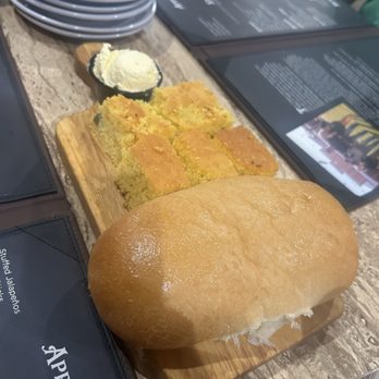 Cagle Steaks - Jalapeño corn bread, regular corn bread, and regular bread was delicious! - Steakhouses Near Me - Lubbock, Texas Cagle Steaks - Jalapeño corn bread, regular corn bread, and regular bread was delicious! - Steakhouses Near Me - Lubbock, Texas