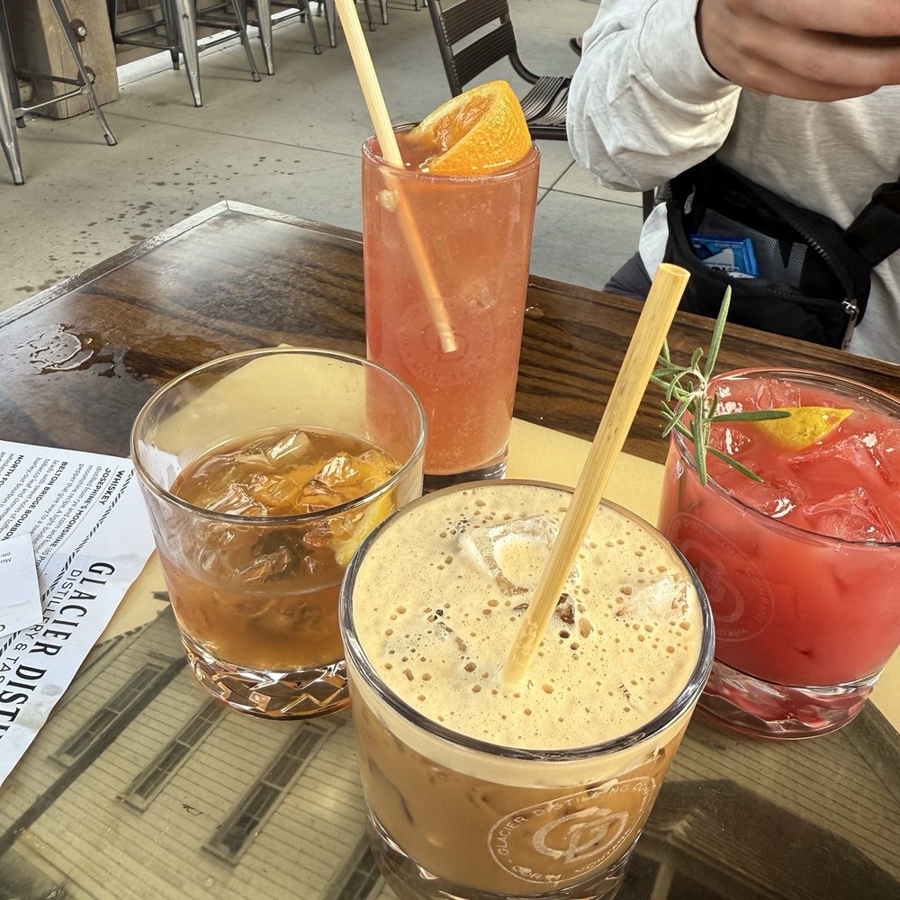 Glacier Distilling Company - Huckleberry whiskey lemonade, Trailblazer, Cowboy Coffee, Old fashion - Beer, Wine & Spirits Near Me - Coram, Montana