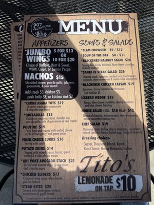 Menu photo 3 907 Alehouse & Grill Anchorage, AK