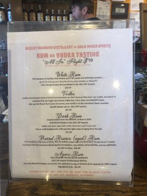 Menu photo 4 Desert Diamond Distillery Kingman, AZ