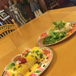 Yellow Brick Burrito (left) and Glinda's Jr Yellow Brick Burrito (right), both with some alterations.