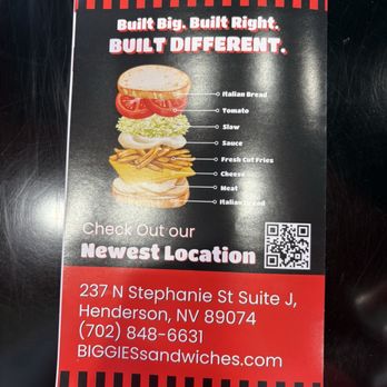 BIGGIES Sandwiches - Sandwiches Near Me - Henderson, Nevada BIGGIES Sandwiches - Sandwiches Near Me - Henderson, Nevada