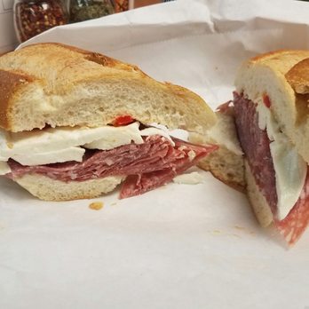 Natoli's - Sweet supasad with fresh mutz and roasted red peppers. Good bread. It was ok sandwich. Nothing great. - Pizza Near Me - Secaucus, New Jersey