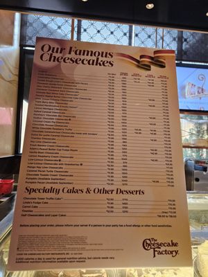Menu photo 1 The Cheesecake Factory Happy Valley, OR