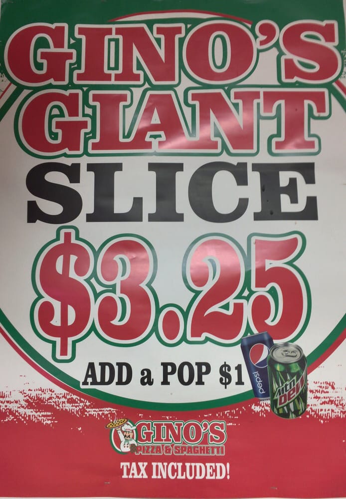 GINO’S PIZZA & SPAGHETTI Updated September 2024 753 Bayridge Drive