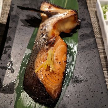 Leichi - salmon belly, a bit salty, but you can tell it was marinated for sometime and was cooked well. - Japanese Near Me - Santa Clara, California